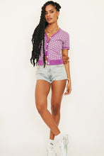 Load image into Gallery viewer, One More Song Button Front Knit Top // Purple