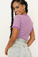 Load image into Gallery viewer, One More Song Button Front Knit Top // Purple