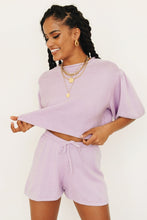 Load image into Gallery viewer, Flowers & Wine Knit Top // Lilac