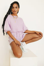Load image into Gallery viewer, Flowers & Wine Knit Shorts // Lilac