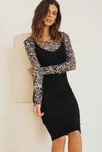 Load image into Gallery viewer, Vacay Style Knit Midi Dress // Black