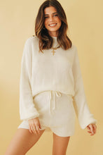 Load image into Gallery viewer, Italian Vibes Knit Shorts // White