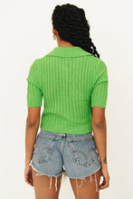 Load image into Gallery viewer, Kiki Button Front Knit Top // Green