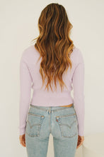 Load image into Gallery viewer, VG Undercover Tie Front Knit Top // Lilac