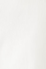 Load image into Gallery viewer, Dinner & Drinks Zip Front Knit Top // White