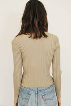 Load image into Gallery viewer, Seashore To City Button Front Knit Top // Stone