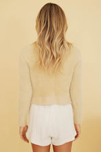 Load image into Gallery viewer, Desert Cocktails Button Front Knit Top // Sand