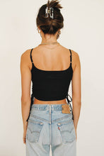 Load image into Gallery viewer, From Backstage Drawstring Top // Black