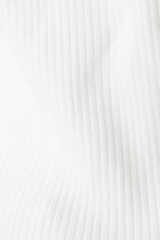 Load image into Gallery viewer, Ava Button Front Ribbed Knit Top // White