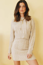 Load image into Gallery viewer, On My Way Knit Mini Skirt // Beige