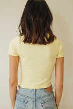 Load image into Gallery viewer, This Is Love Button Front Knit Top // Lemon