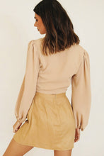 Load image into Gallery viewer, In The Bag Button Front Top // Beige