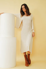 Load image into Gallery viewer, Street Style Icons Knit Midi Dress // Natural