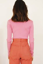 Load image into Gallery viewer, On The Verge Ribbed Knit Top // Hot Pink
