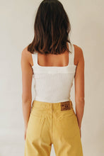 Load image into Gallery viewer, Amalfi Coast Ribbed Knit Top // White