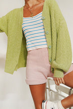 Load image into Gallery viewer, Home To Sicily Knit Cardigan // Lime