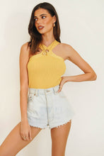 Load image into Gallery viewer, Amalfi Coast Ribbed Knit Top // Yellow