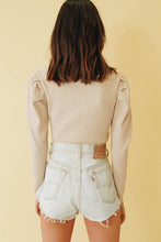 Load image into Gallery viewer, Women In Film Button Front Knit Top // Natural