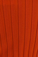 Load image into Gallery viewer, Sunset Cocktails Button Front Knit Top // Rust