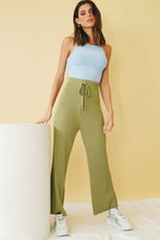 Load image into Gallery viewer, Style Spotlight Ribbed Knit Pants // Sage