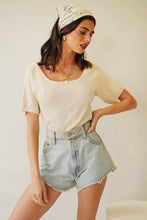 Load image into Gallery viewer, Covergirl Ribbed Knit Top // Natural