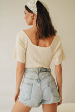 Load image into Gallery viewer, Covergirl Ribbed Knit Top // Natural