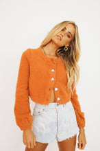 Load image into Gallery viewer, The Unexpected Button Front Knit Top // Orange