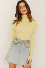 Load image into Gallery viewer, Timeless Knit Top // Lemon