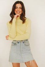 Load image into Gallery viewer, Timeless Knit Top // Lemon