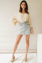 Load image into Gallery viewer, Margot Button Front Knit Top // Natural