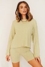 Load image into Gallery viewer, The Long Road Ribbed Top // Sage