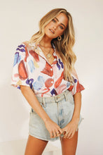 Load image into Gallery viewer, Olivia Button Front Shirt // Multi