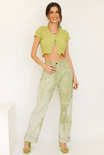 Load image into Gallery viewer, Last Minute Button Front Knit Top // Lime