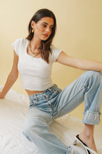 Load image into Gallery viewer, Follow That Girl Ribbed Top // White