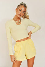 Load image into Gallery viewer, Day Dreamer Ribbed Top // Lemon