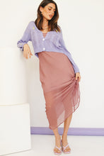 Load image into Gallery viewer, Italian Love Button Front Knit Top // Lilac