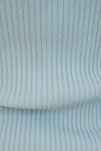 Load image into Gallery viewer, Read My Lips Drawstring Knit Top // Sky