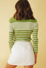 Load image into Gallery viewer, Taking Flight Ribbed Knit Top // Lime