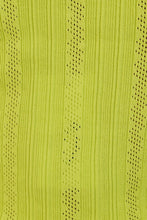 Load image into Gallery viewer, Follow The Sun Button Front Knit Top // Lime