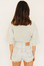 Load image into Gallery viewer, Fast Forward Stripe Tee // Sage