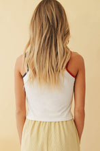 Load image into Gallery viewer, Somewhere Along The Coastline Cami // White