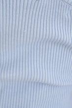 Load image into Gallery viewer, What Boys Like One-Shoulder Ribbed Top // Sky
