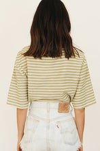 Load image into Gallery viewer, The Edit Stripe Tee // Sage