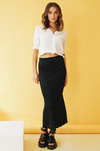 Load image into Gallery viewer, Frontline Button Front Knit Top // White