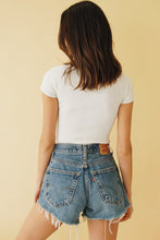 Load image into Gallery viewer, Bold Actions Ribbed Knit Top // White