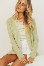 Load image into Gallery viewer, By Morning Button Front Knit Top // Sage