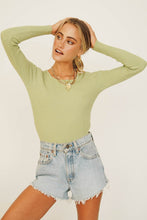 Load image into Gallery viewer, Style Crush Ribbed Knit Top // Sage