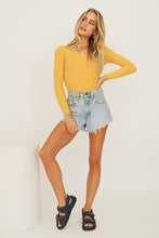Load image into Gallery viewer, Style Crush Ribbed Knit Top // Mustard