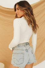 Load image into Gallery viewer, On My Mind Ribbed Knit Top // Cream