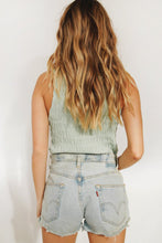 Load image into Gallery viewer, By Your Side Ruched Knit Top // Sage